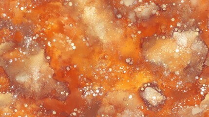 Burnt Copper Orange Watercolor Grunge Texture Ultra