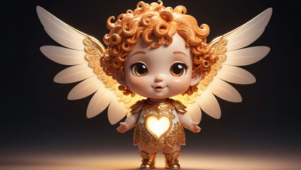 Fantasy character, cute magical angel