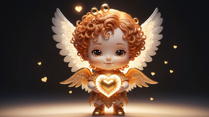 Fantasy character, cute magical angel