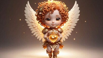 Fantasy character, cute magical angel