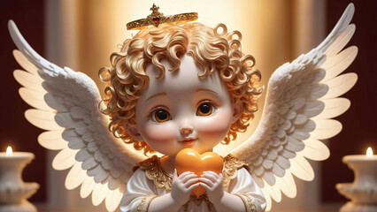 Fantasy character, cute magical angel