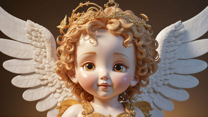 Fantasy character, cute magical angel