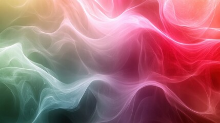 Obraz premium A colorful, abstract background with a red and green wave. The colors are vibrant and the wave is flowing