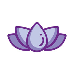 Blooming lotus flower illustration