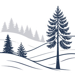 Obraz premium Minimalistic mountains in geometric style 