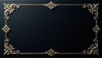 Black background, silver floral embossing, elegant book cover design, gothic, premium