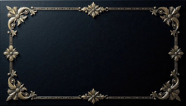 Black background, silver floral embossing, elegant book cover design, gothic, premium