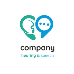 Hearing & Speech Logo design