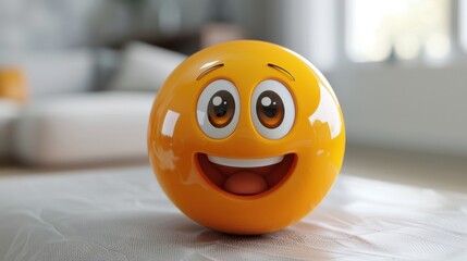 3D realistic emoji from an elevated and diagonal perspective, capturing detailed textures and expressions on a white background