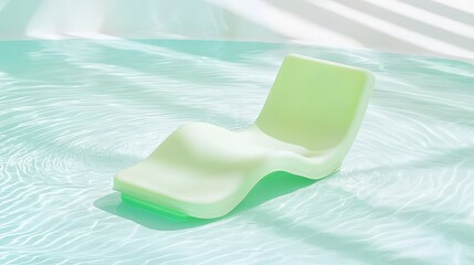 Nature Organic Floating lounge chair in turquoise water
