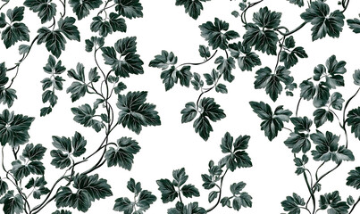 flowers and leaves in pictures illustrator2D