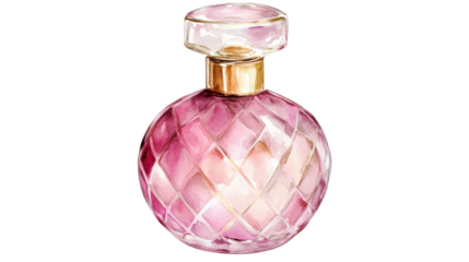 perfume bottle isolated on white background