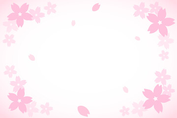 桜背景ピンク