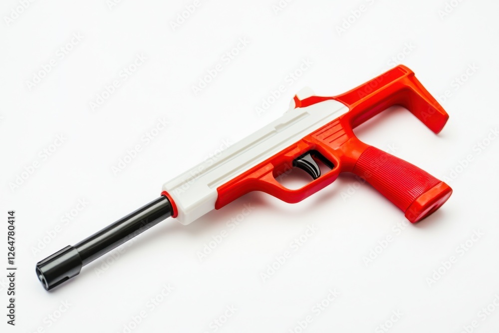 Poster captivating caulking gun design showcasing high-quality craftsmanship and vibrant colors in a minima