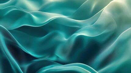 Obraz premium Turquoise Teal Silk Fabric Texture Background Ultra