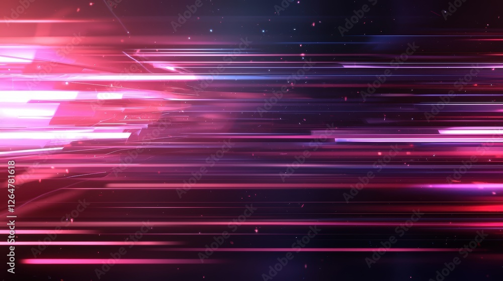 Poster retro cinematic background with glitch elements and vibrant color flows in motion