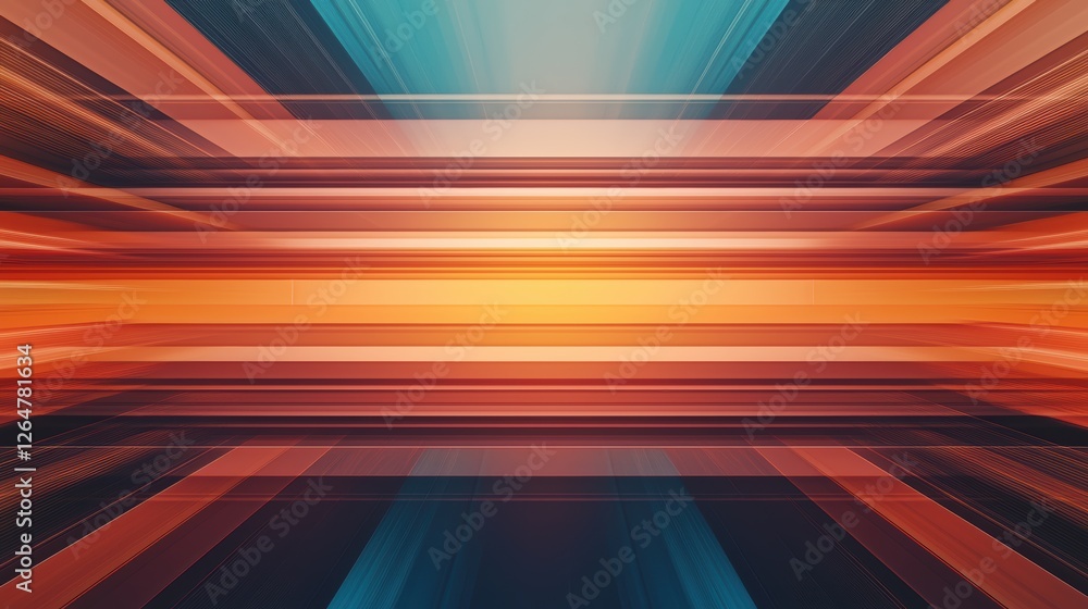 Poster futuristic distorted background with vhs scanline pattern and vibrant color stripes