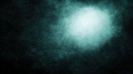 Glowing Neon Light in Blue and Green Against a Dark Background with Abstract Textures