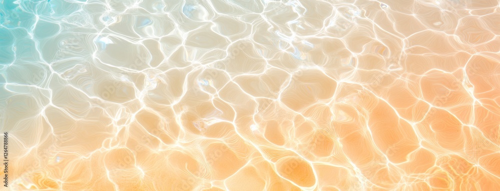 Poster calming water surface reflects soft colors, creating tranquil at