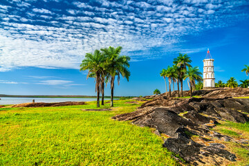 Dreyfus Tower in Kourou - French Guiana, South America. Dreyfus Tower was used to communicate with the Devil islands via Morse code telegraph