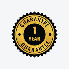 Guaranteed vector design golden and blak color

