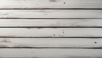 Obraz premium White wooden planks with weathered texture and natural imperfections suitable for backgrounds or design projects Copy Space