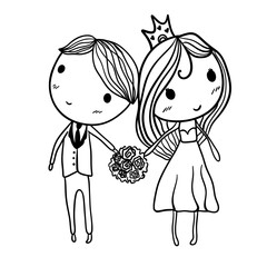 wedding bride and groom