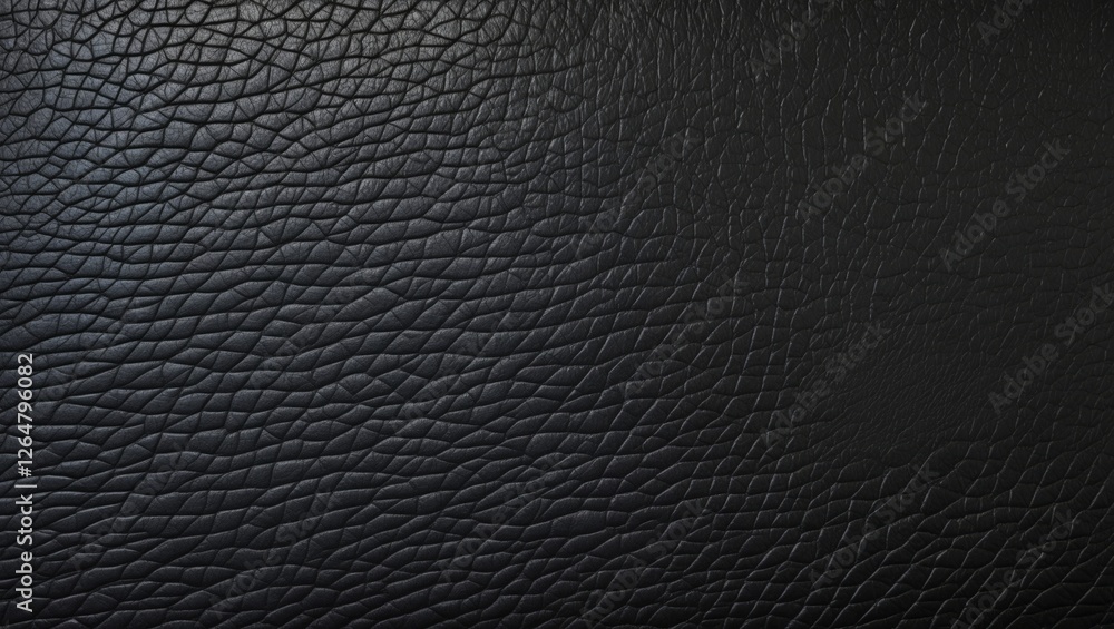 Aufkleber black textured leather background with detailed grain pattern suitable for various design applicatio