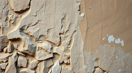 Light brown-gray grunge background. Old stone wall. White stone texture. Stone background. Abstract grunge stone background.