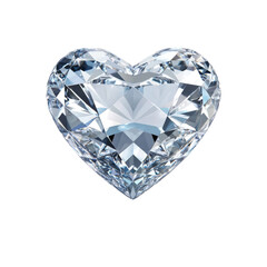 Fototapeta premium stunning heart shaped diamond with brilliant facets reflecting light beautifully, symbolizing love and elegance. Perfect for jewelry design or romantic themes