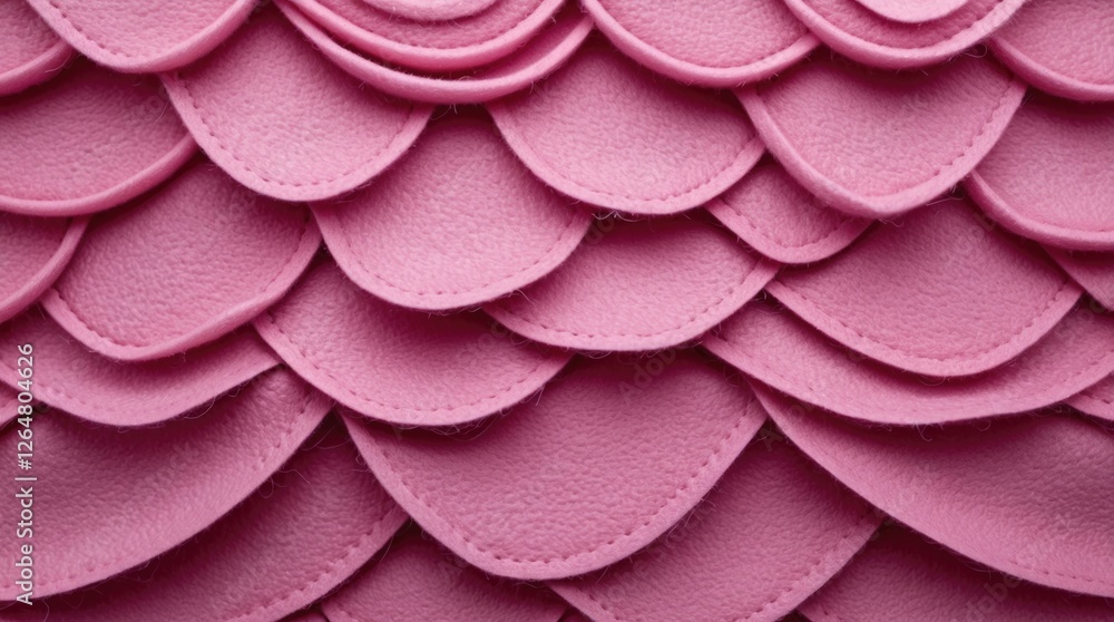 Poster textured pink layered pattern resembling scales with soft curves and edges suitable for background o