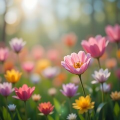 Obraz premium pink cosmos flowers
