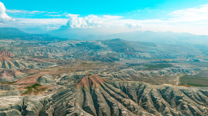 Aerial view of Ankara, Nallıhan Bird Paradise.