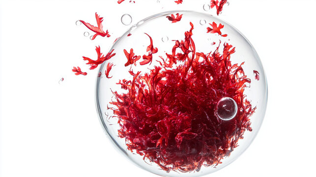 astaxanthin extract and bubble	
