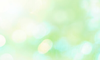 Obraz premium Green blurred background, spring bokeh, abstract fresh foliage texture. Defocused blur.