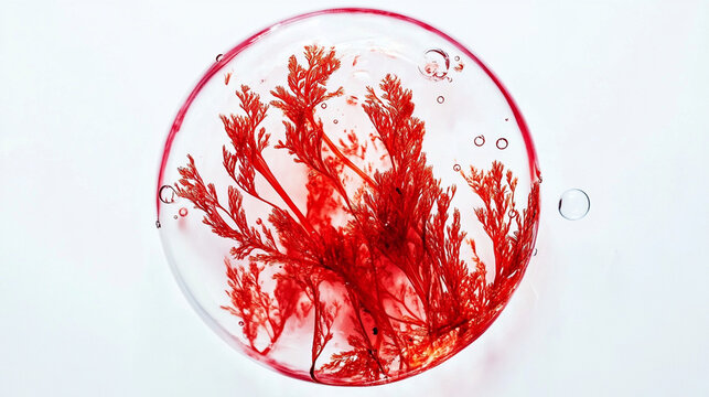astaxanthin extract and bubble	
