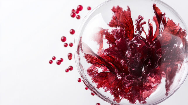 astaxanthin extract and bubble	
