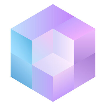 3D Box Rubic Rectangle Glassmorphism UI Icon Sign and Symbol Design Illustrator Png Svg	
