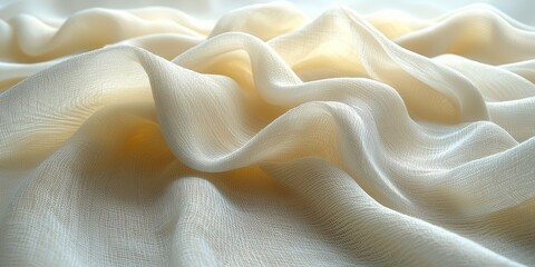 Soft and Textured Cotton Material with Subtle Weaves
