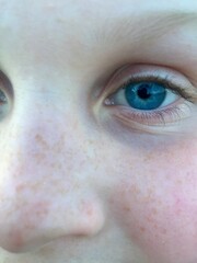 close up of an eye