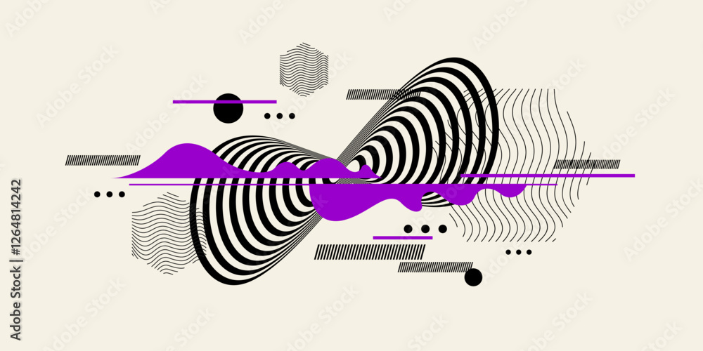 Poster background with abstract shapes. a template for design and creativity. the composition of the figure