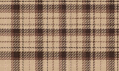 Seamless plaid, cream and brown, for designing various styles of clothing, whether it's a skirt, pants or a shirt, that is unique and simple.