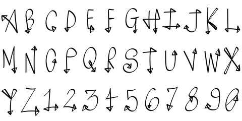 Arrow Path Lettering | Lettering Design | Jpeg