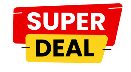 Red And Yellow Sale Label