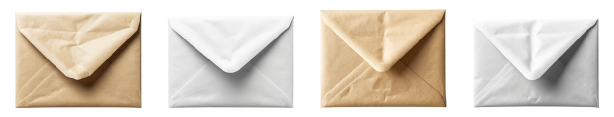 White Envelope PNG set