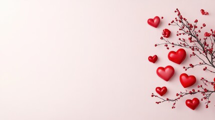 Obraz premium Romantic scene pastel background illustration soft environment close-up view love concept