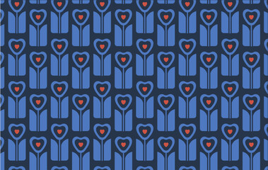 Blue Background love pattern....