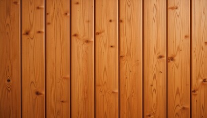 Fototapeta premium Close-Up View of Wooden Surface with Light Brown Vertical Planks - Textured Background Featuring Visible Wood Grain Patterns and Knots for a Natural and Rustic Look