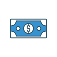 Money vector icon stock ilustration