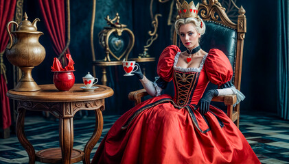 The noble Red Queen from Alice in Wonderland